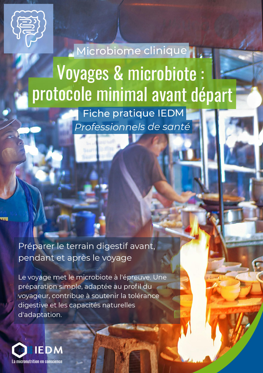 Fiche pratique : Voyages & microbiote : protocole minimal avant départ